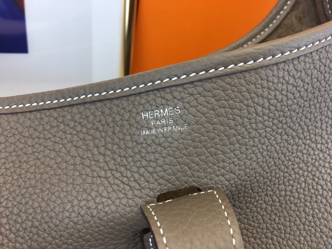 에르메스 에블린16 그레이 은장 끌레망스 가죽